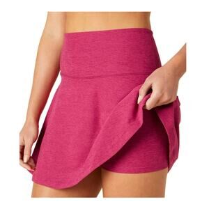 Beyond Yoga Spacedye Tie Breaker Circle Skirt skort med M raspberry red pink
